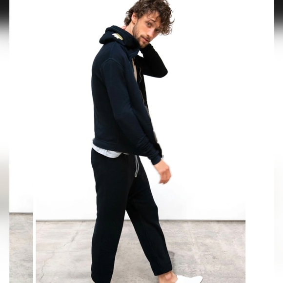 FREE CITY Superfluff Lux Zip Hoodie-Teal and Black - Picture 4 of 12